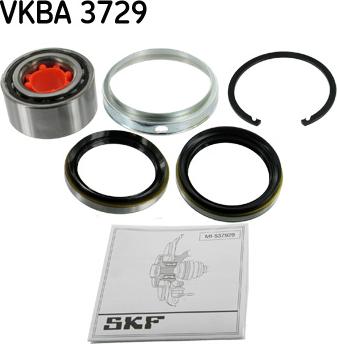 SKF VKBA 3729 - Wheel hub, bearing Kit autospares.lv