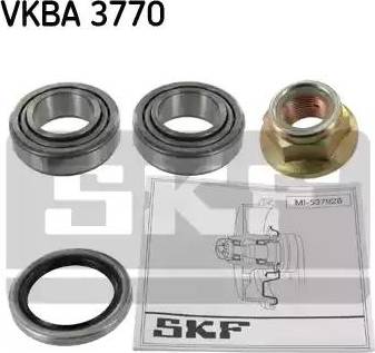 SKF VKBA 3770 - Wheel hub, bearing Kit autospares.lv