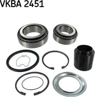 SKF VKBA 2451 - Wheel hub, bearing Kit autospares.lv