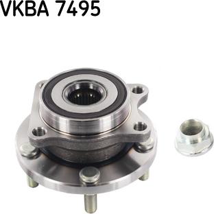 SKF VKBA 7495 - Wheel hub, bearing Kit autospares.lv