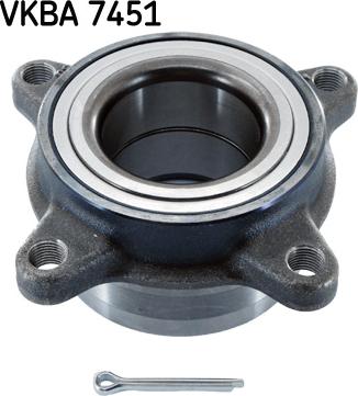 SKF VKBA 7451 - Wheel hub, bearing Kit autospares.lv