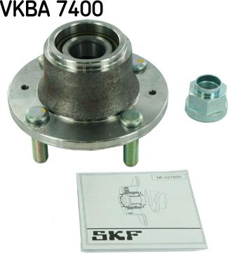 SKF VKBA 7400 - Wheel hub, bearing Kit autospares.lv