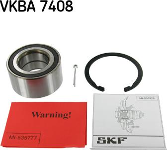 SKF VKBA 7408 - Wheel hub, bearing Kit autospares.lv