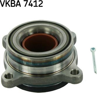 SKF VKBA 7412 - Wheel hub, bearing Kit autospares.lv