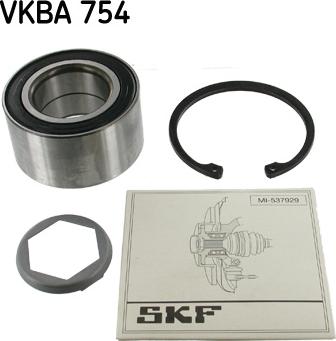 SKF VKBA 754 - Wheel hub, bearing Kit autospares.lv