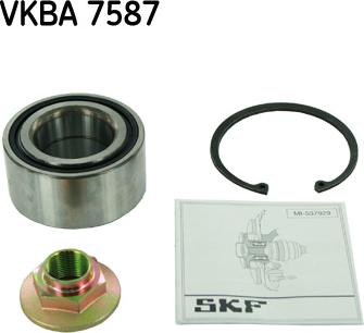 SKF VKBA 7587 - Wheel hub, bearing Kit autospares.lv