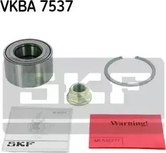 SKF VKBA 7537 - Wheel hub, bearing Kit autospares.lv