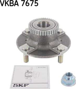 SKF VKBA 7675 - Wheel hub, bearing Kit autospares.lv