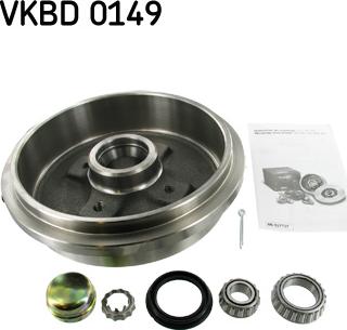 SKF VKBD 0149 - Brake Drum autospares.lv