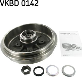 SKF VKBD 0142 - Brake Drum autospares.lv