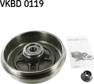 SKF VKBD 0119 - Brake Drum autospares.lv