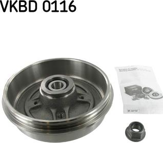 SKF VKBD 0116 - Brake Drum autospares.lv