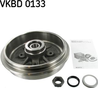 SKF VKBD 0133 - Brake Drum autospares.lv