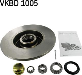 SKF VKBD 1005 - Brake Disc autospares.lv