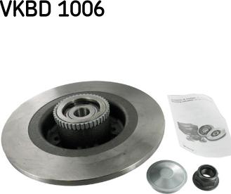 SKF VKBD 1006 - Brake Disc autospares.lv