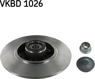 SKF VKBD 1026 - Brake Disc autospares.lv