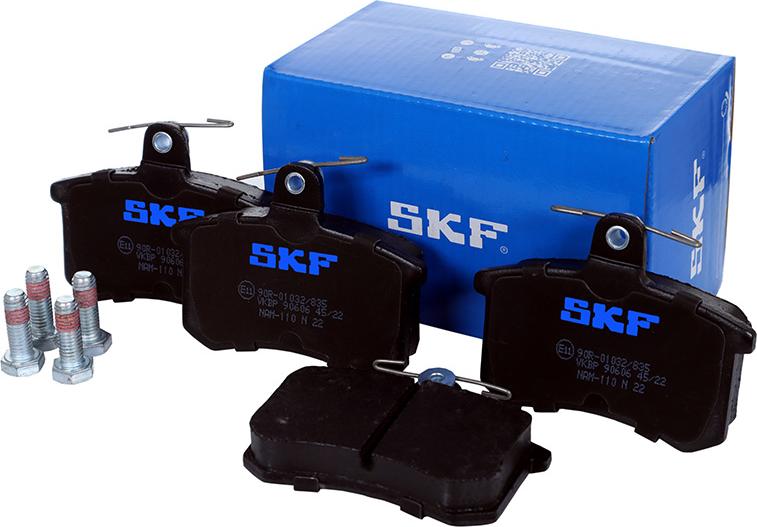 SKF VKBP 90606 - Brake Pad Set, disc brake autospares.lv