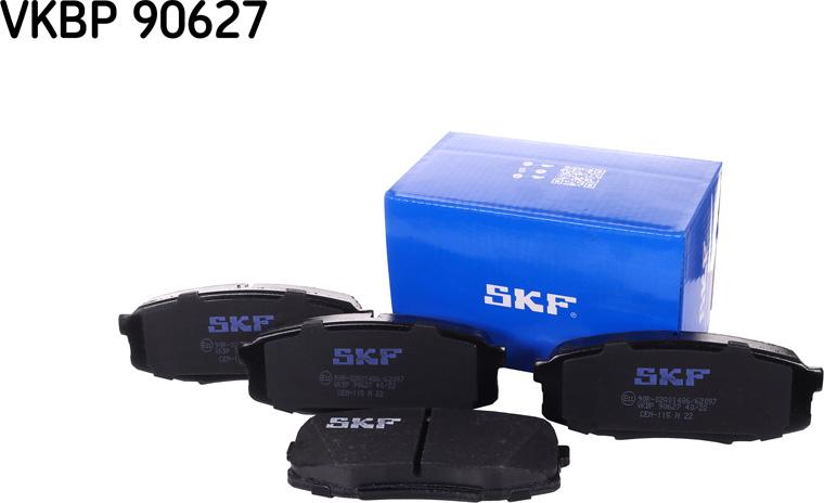 SKF VKBP 90627 - Brake Pad Set, disc brake autospares.lv