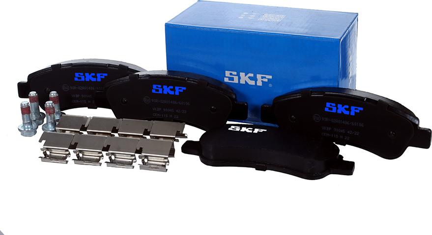 SKF VKBP 90045 - Brake Pad Set, disc brake autospares.lv