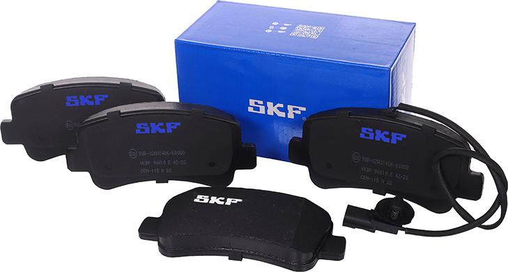 SKF VKBP 90010 E - Brake Pad Set, disc brake autospares.lv