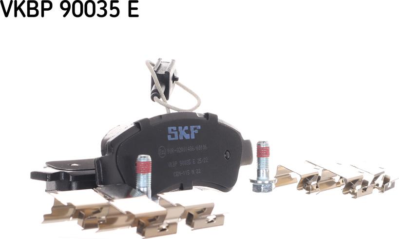 SKF VKBP 90035 E - Brake Pad Set, disc brake autospares.lv