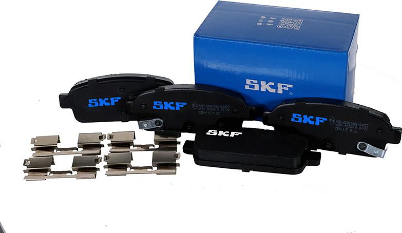 SKF VKBP 90033 A - Brake Pad Set, disc brake autospares.lv