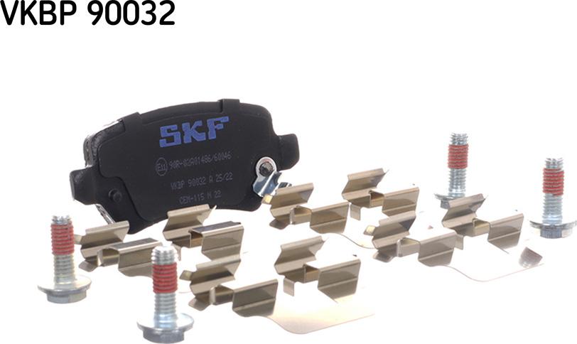 SKF VKBP 90032 A - Brake Pad Set, disc brake autospares.lv