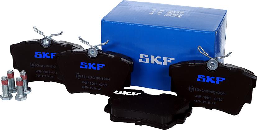 SKF VKBP 90021 - Brake Pad Set, disc brake autospares.lv