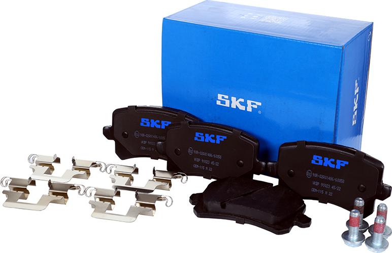 SKF VKBP 90023 - Brake Pad Set, disc brake autospares.lv