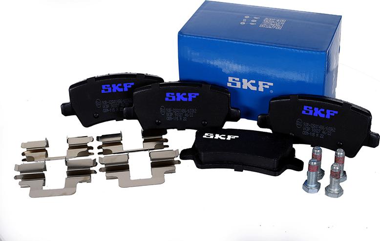 SKF VKBP 90027 - Brake Pad Set, disc brake autospares.lv