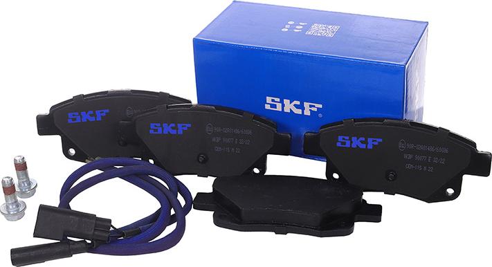 SKF VKBP 90077 E - Brake Pad Set, disc brake autospares.lv