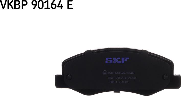 SKF VKBP 90164 E - Brake Pad Set, disc brake autospares.lv