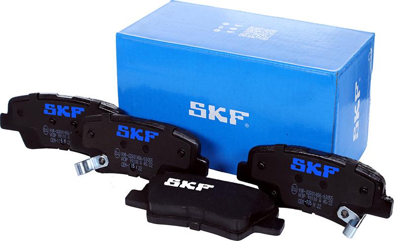 SKF VKBP 90100 A - Brake Pad Set, disc brake autospares.lv
