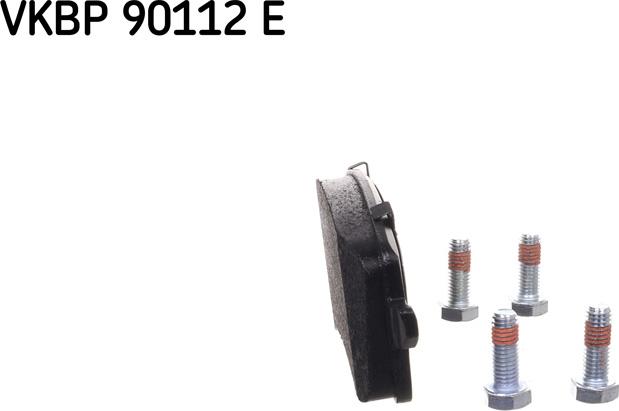 SKF VKBP 90112 E - Brake Pad Set, disc brake autospares.lv