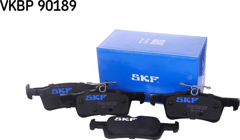 SKF VKBP 90189 - Brake Pad Set, disc brake autospares.lv