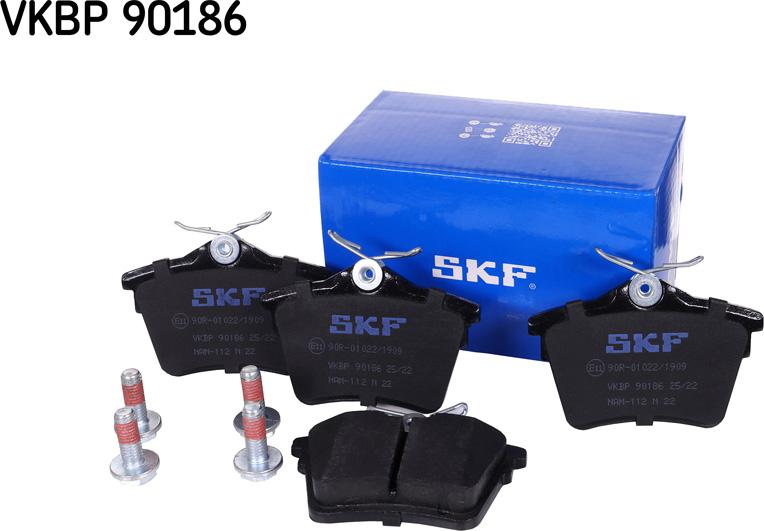 SKF VKBP 90186 - Brake Pad Set, disc brake autospares.lv