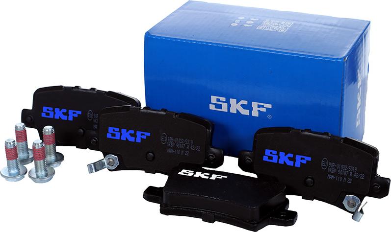 SKF VKBP 90187 A - Brake Pad Set, disc brake autospares.lv