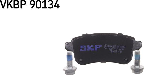 SKF VKBP 90134 - Brake Pad Set, disc brake autospares.lv