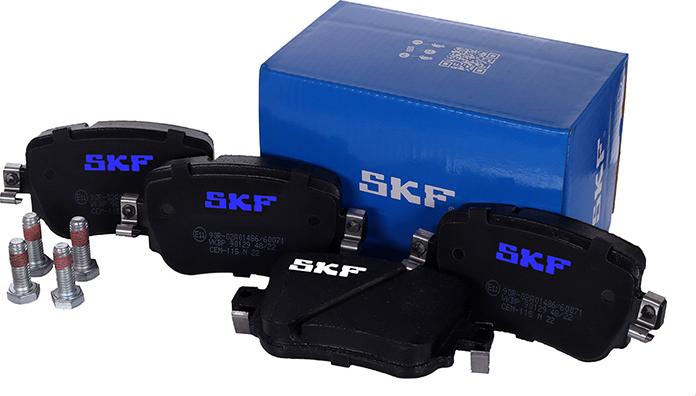 SKF VKBP 90129 - Brake Pad Set, disc brake autospares.lv