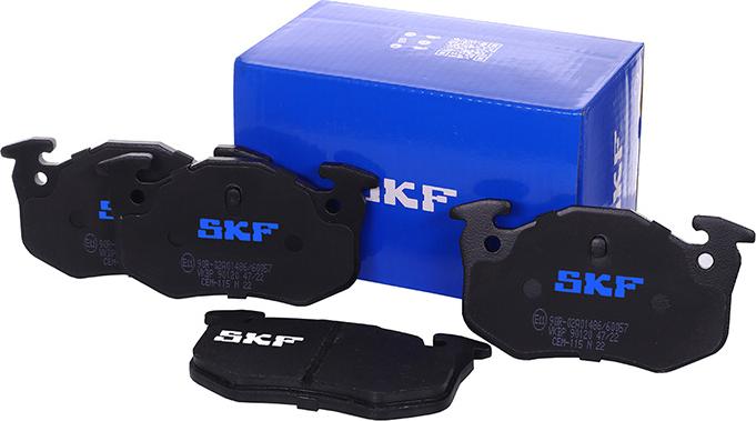 SKF VKBP 90120 - Brake Pad Set, disc brake autospares.lv