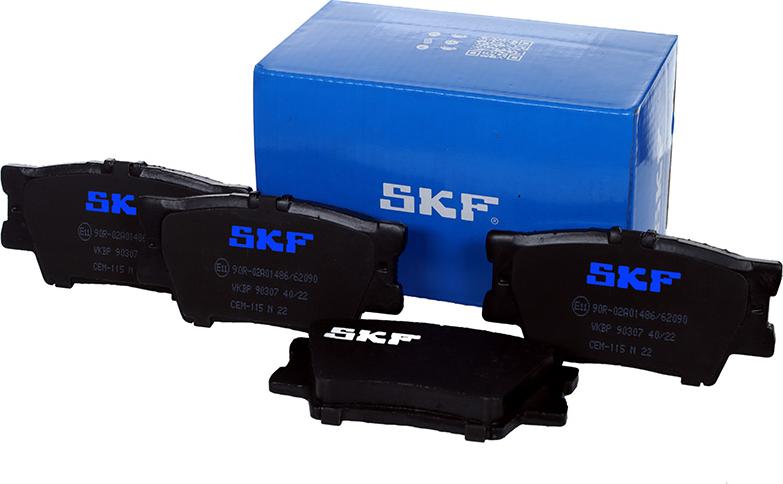 SKF VKBP 90307 - Brake Pad Set, disc brake autospares.lv