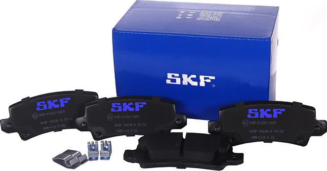 SKF VKBP 90208 A - Brake Pad Set, disc brake autospares.lv