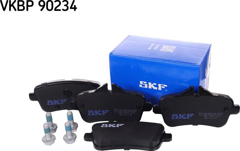 SKF VKBP 90234 - Brake Pad Set, disc brake autospares.lv