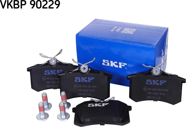 SKF VKBP 90229 - Brake Pad Set, disc brake autospares.lv