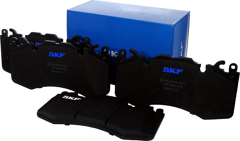 SKF VKBP 80449 - Brake Pad Set, disc brake autospares.lv