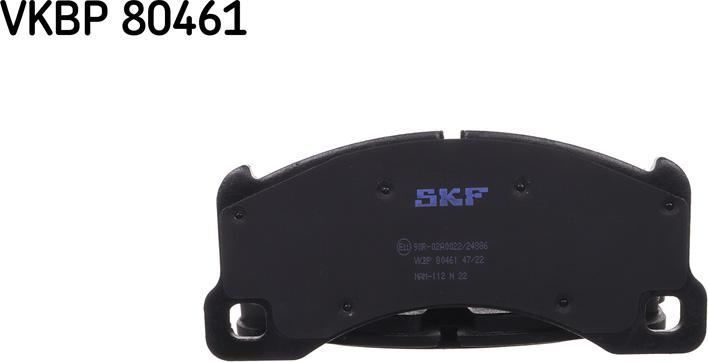 SKF VKBP 80461 - Brake Pad Set, disc brake autospares.lv