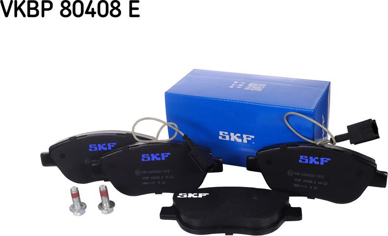 SKF VKBP 80408 E - Brake Pad Set, disc brake autospares.lv