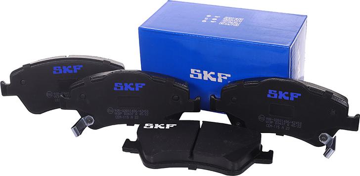 SKF VKBP 80437 A - Brake Pad Set, disc brake autospares.lv