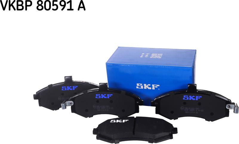 SKF VKBP 80591 A - Brake Pad Set, disc brake autospares.lv