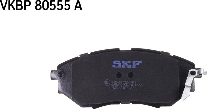 SKF VKBP 80555 A - Brake Pad Set, disc brake autospares.lv